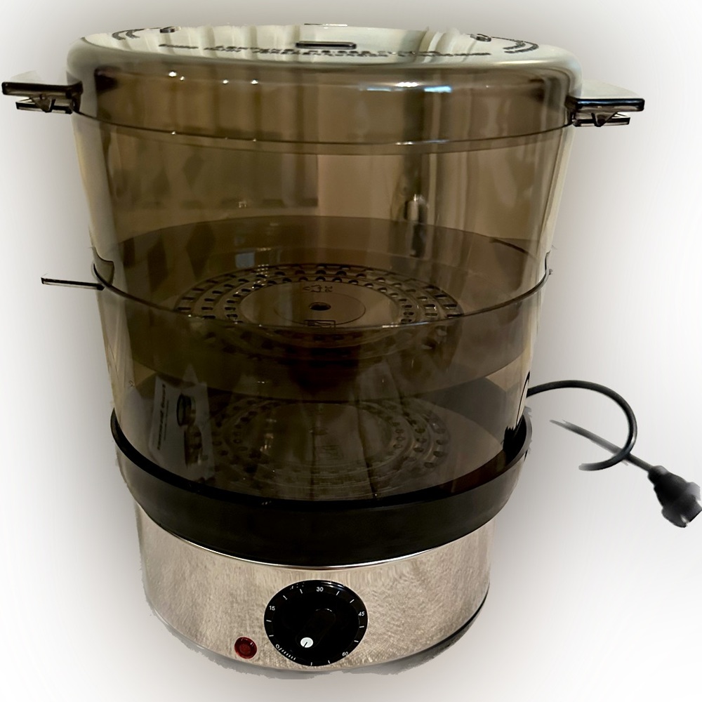 NIB Food steamer healthy cooking stackable options kitchen electric appliance